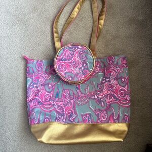 Simply Southern large tote & matching smaller case
